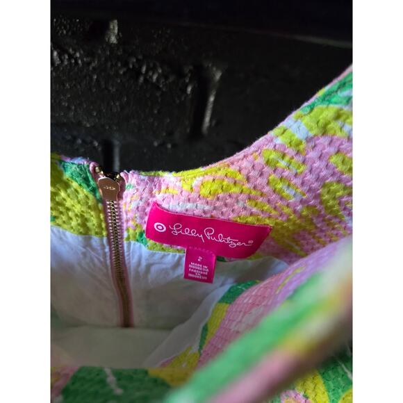 Lilly Pulitzer Fan Dance Flamingo Shift Dress 20th anniversary womens size 2 - Picture 3 of 5